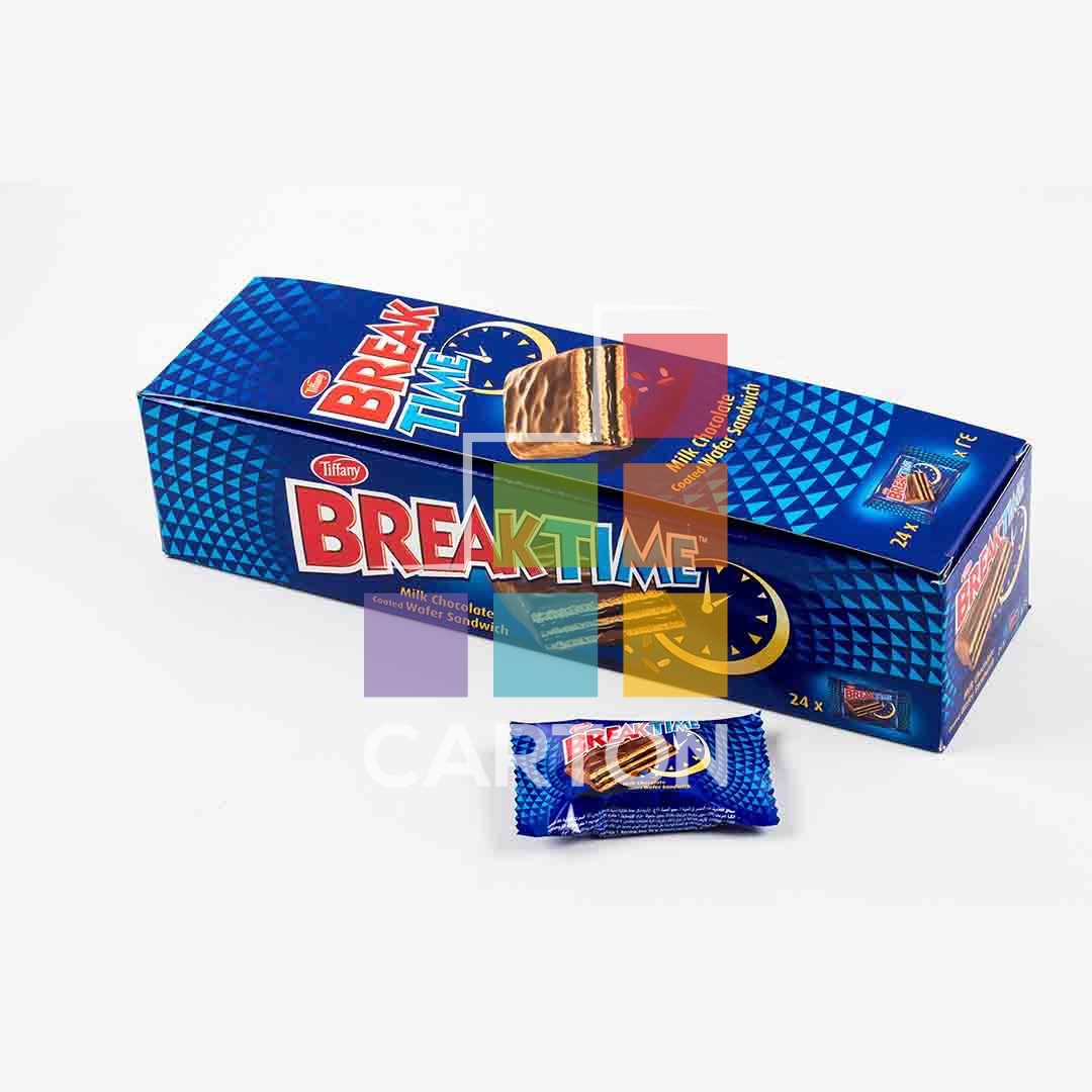 TIFFANY BREAKTIME MILK CHOCOLATE COATED WAFER SANDWICH 24*16GM